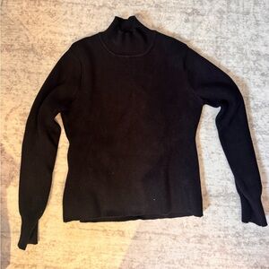 Mango Black Turtleneck Sweater